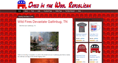 Desktop Screenshot of dyedinthewoolrepublican.com